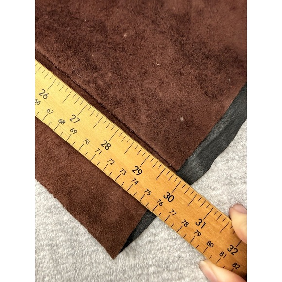 Vtg 60s 70s Suede Leather Pants Mens‎ 30x30 Brown Flared Disco Hippie Handmade - Picture 11 of 11